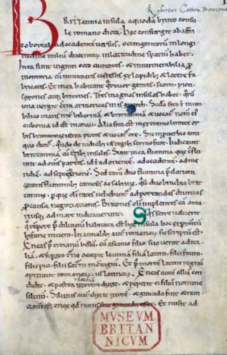 vortigern historia brittonum folio