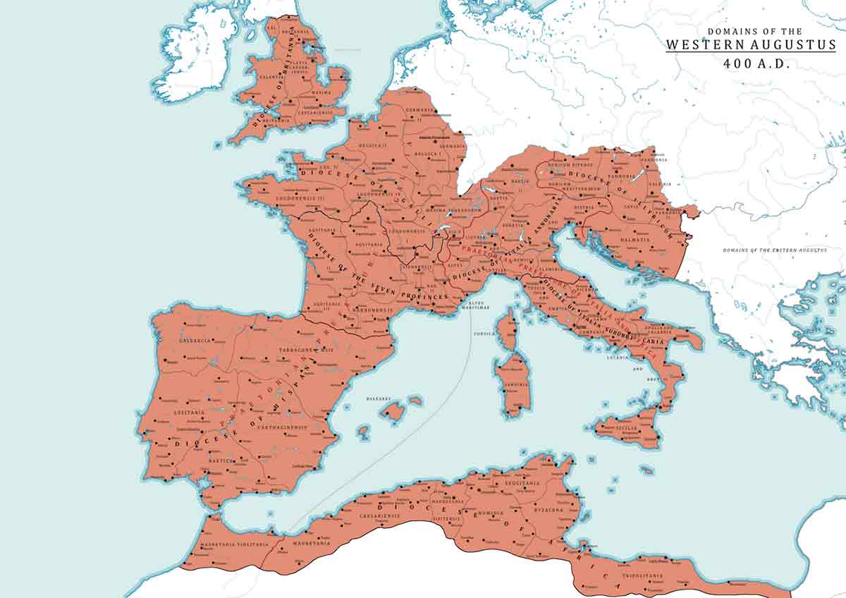 western roman empire 400 ce